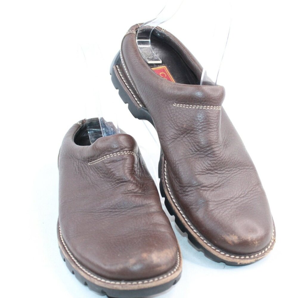 Cole Haan Country Womens Sz 8 B Brown Leather Mules Slide On Shoes Style D13392 - Picture 2 of 9